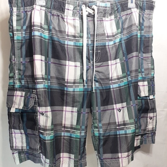 Kami Surf Men's Size XL Striped Swim‎ Trunks with Mesh Lining - Picture 1 of 11